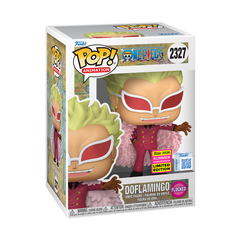 One Piece - Doflamingo Flocked SDCC shared sticker 2026 Exclusive