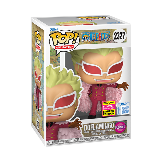 One Piece - Doflamingo Flocked SDCC shared sticker 2026 Exclusive