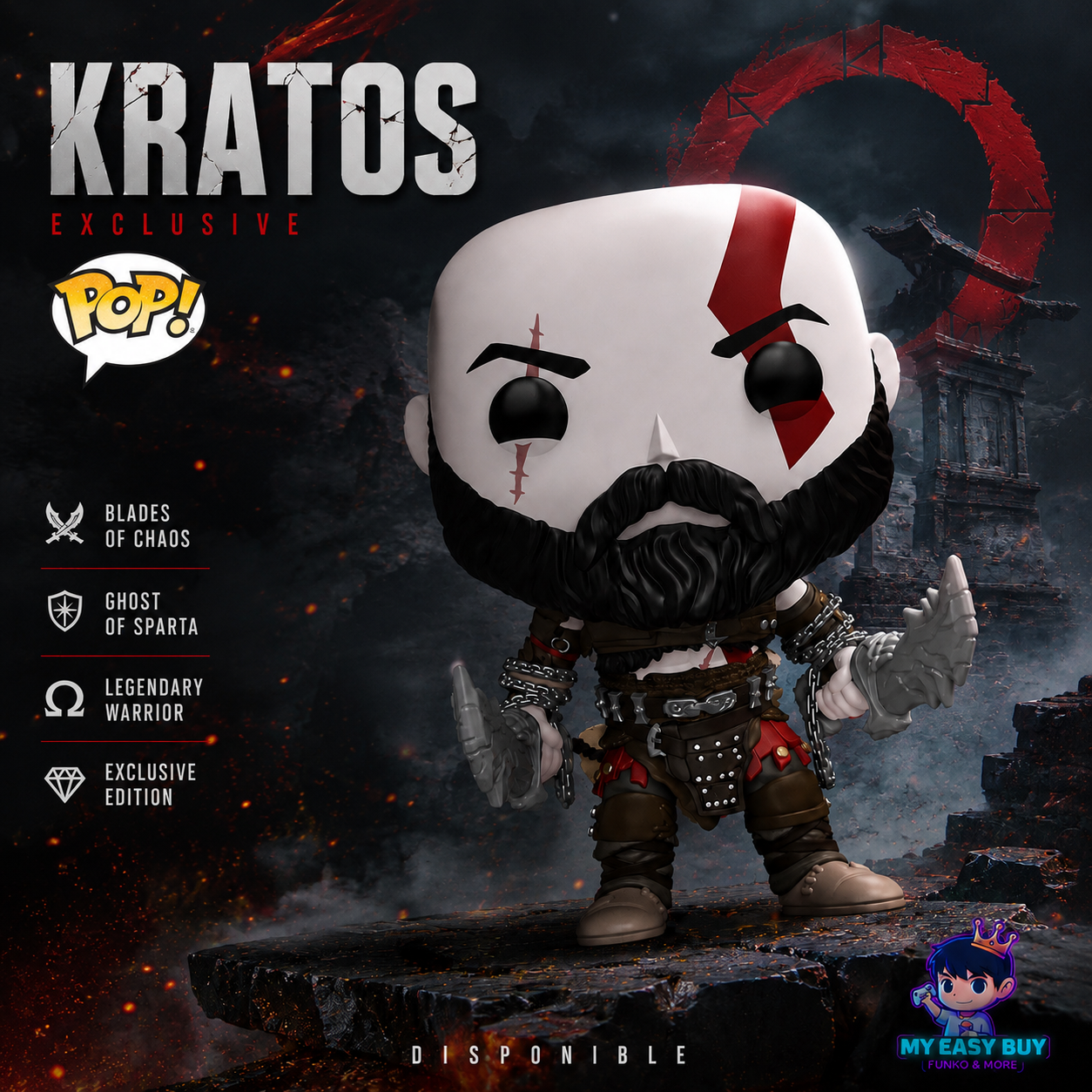 God of war - Kratos with swords exclusive