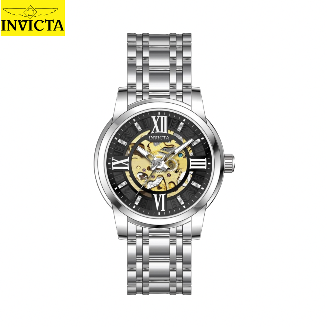 Invicta - Invicta Objet D Art Automatic  Watch w/ Skeleton Dial - 41mm, Silver Black dial (69132)