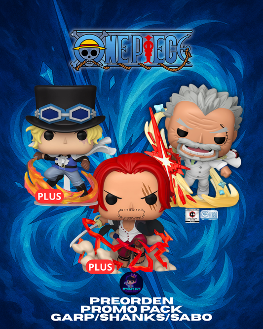 (Preorden) Trio Pack One Piece - Shanks & Sabo Pop Plus / Garp Chalice Exclusive Cc Pre Release