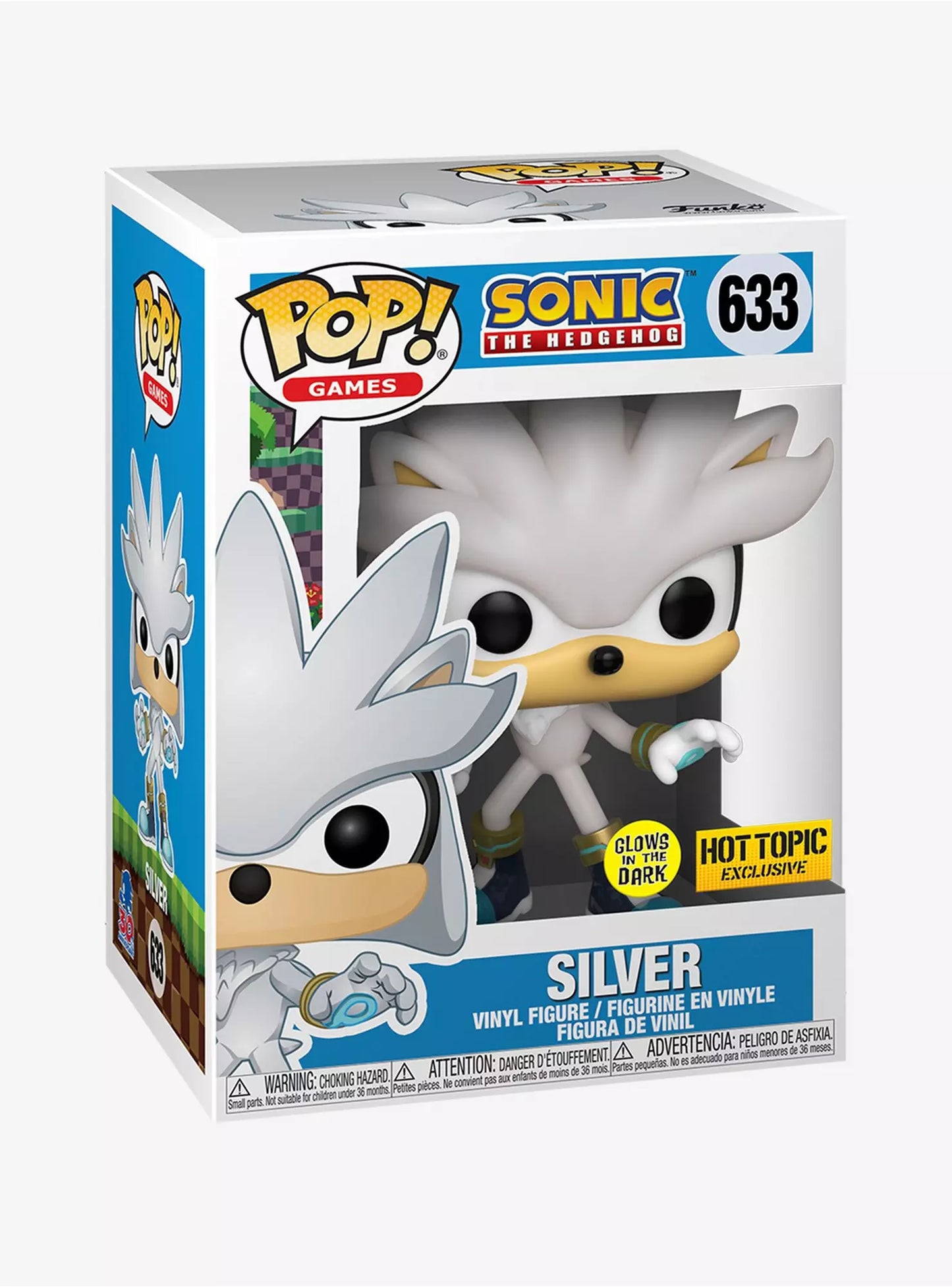 Sonic the Hedgehog - Silver Hot Topic Glow In The Dark