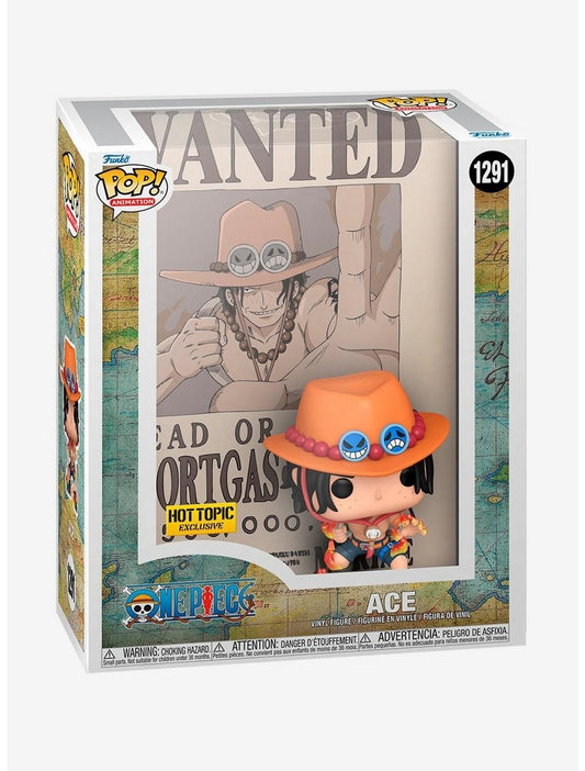 One Piece - Ace posterFunko Pop Cover Wanted HT Exclusive